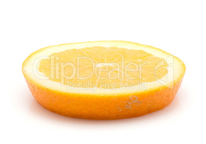 Fresh orange isolated on white