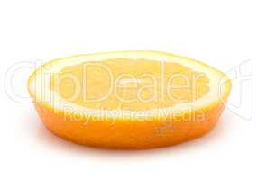 Fresh orange isolated on white