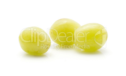 Green grape isolated on white