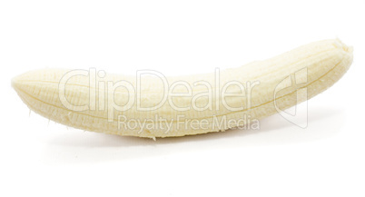 Yellow banana isolated on white