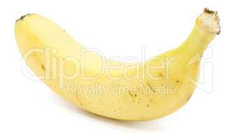 Yellow banana isolated on white