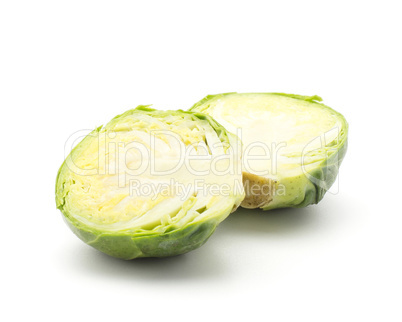 Raw brussels sprout isolated