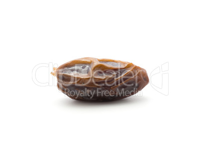 Dried date fruit isolated on white