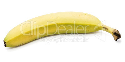 Yellow banana isolated on white