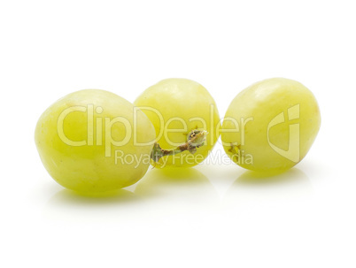 Green grape isolated on white