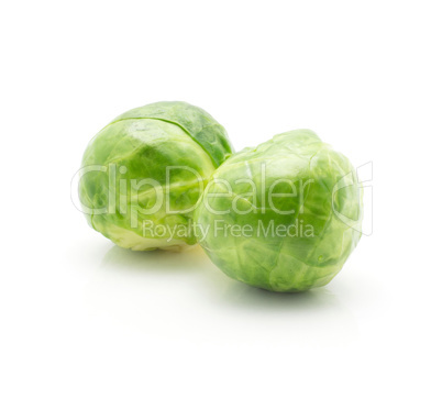 Boiled brussels sprout isolated