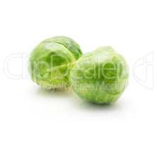 Boiled brussels sprout isolated