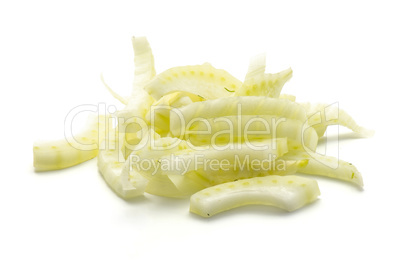 Fresh fennel isolated on white