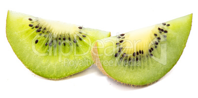 Fresh kiwi isolated on white