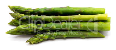 Green Asparagus isolated on white