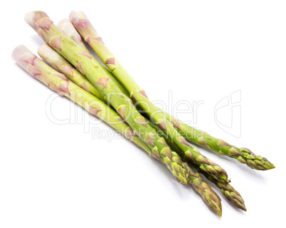 Green Asparagus isolated on white