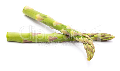 Green Asparagus isolated on white