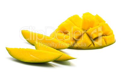 Fresh mango isolated on white