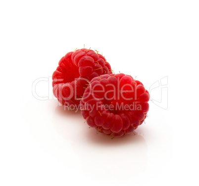 Raspberry isolated on white