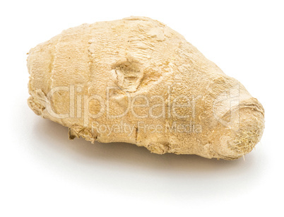 Fresh ginger root isolated on white