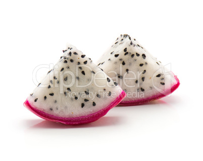 Fresh raw pitahaya isolated on white