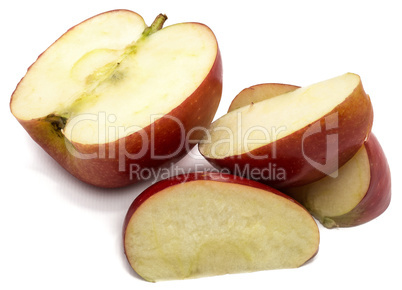 Fresh apple kanzi isolated on white