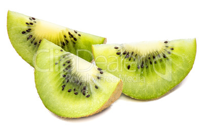 Fresh kiwi isolated on white