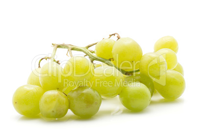 Green grape isolated on white