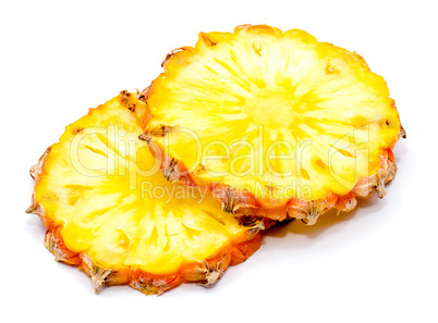 Fresh pineapple isolated on white