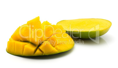 Fresh mango isolated on white