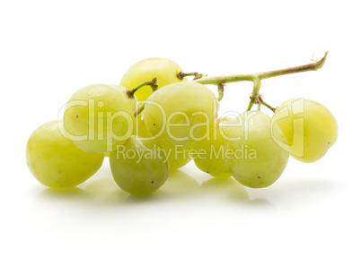 Green grape isolated on white