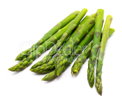 Green Asparagus isolated on white