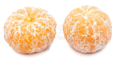 Fresh clementine isolated on white