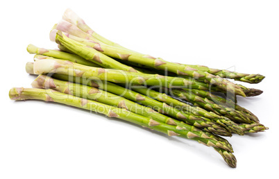 Green Asparagus isolated on white