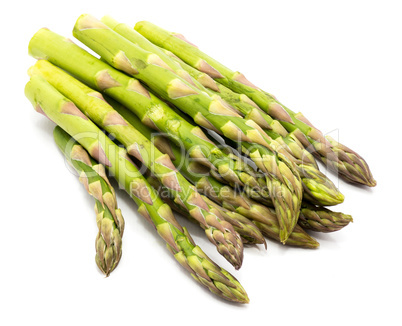 Green Asparagus isolated on white