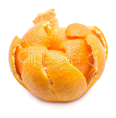 Fresh clementine isolated on white