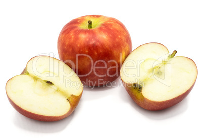 Fresh apple kanzi isolated on white