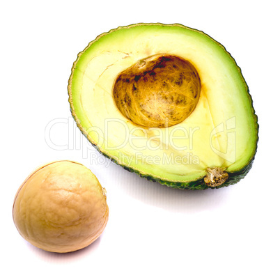 Avocado isolated on white