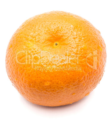 Fresh clementine isolated on white