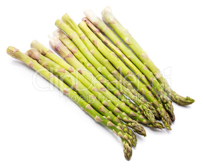 Green Asparagus isolated on white