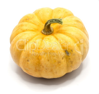 Orange pumpkin isolated on white