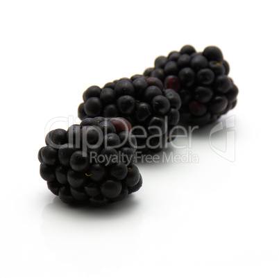 Blackberry isolated on white