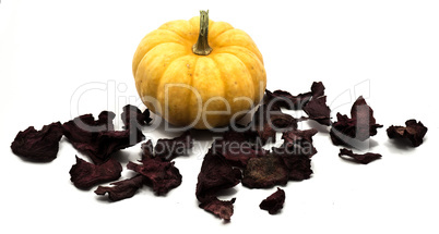 Orange pumpkin isolated on white