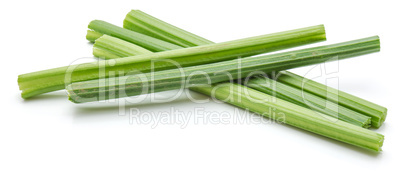 Fresh celery isolated on white