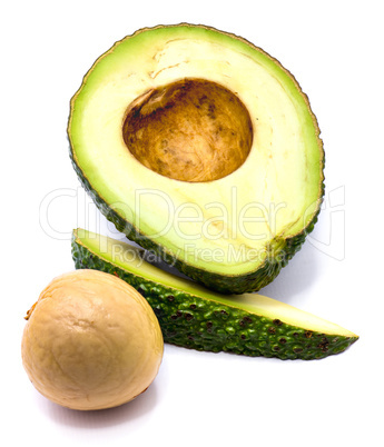 Avocado isolated on white