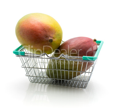 Fresh mango isolated on white