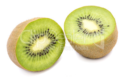 Fresh kiwi isolated on white