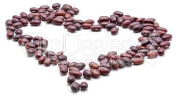 Kidney beans isolated on white