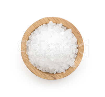 Stone salt isolated on white