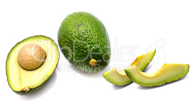 Avocado isolated on white