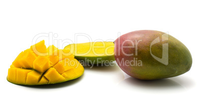 Fresh mango isolated on white