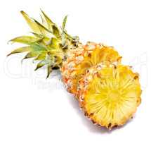 Fresh pineapple isolated on white