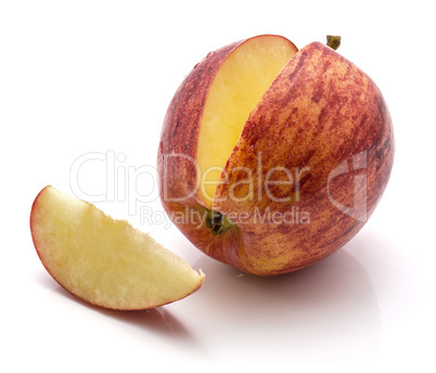 Apple gala variety isolated on white