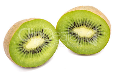 Fresh kiwi isolated on white