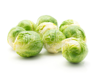 Boiled brussels sprout isolated